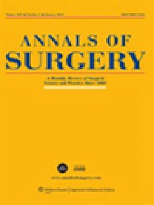 Annals Of Surgery期刊