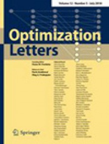 Optimization Letters期刊