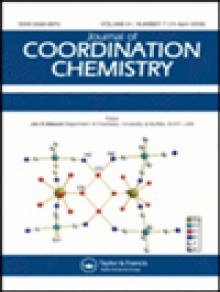 Journal Of Coordination Chemistry期刊