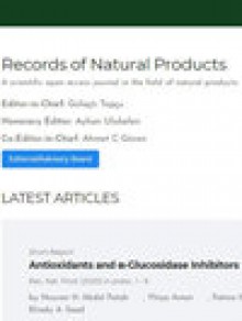 Records Of Natural Products期刊