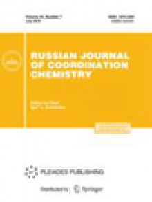 Russian Journal Of Coordination Chemistry期刊