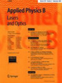 Applied Physics B-lasers And Optics期刊