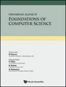 International Journal Of Foundations Of Computer Science期刊