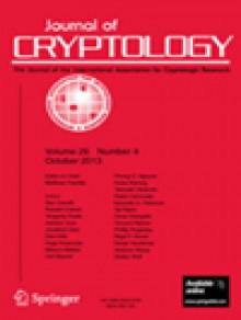 Journal Of Cryptology期刊