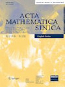 Acta Mathematica Sinica-english Series期刊