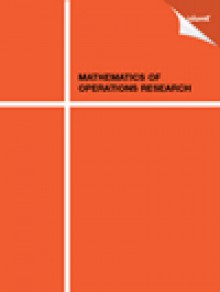 Mathematics Of Operations Research期刊