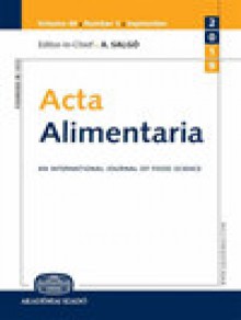 Acta Alimentaria期刊