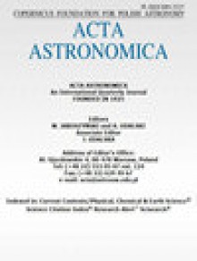 Acta Astronomica期刊