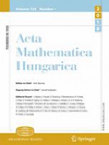 Acta Mathematica Hungarica期刊