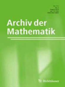 Archiv Der Mathematik期刊