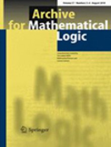 Archive For Mathematical Logic期刊