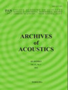 Archives Of Acoustics期刊