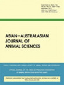 Asian-australasian Journal Of Animal Sciences期刊