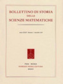 Bollettino Di Storia Delle Scienze Matematiche期刊