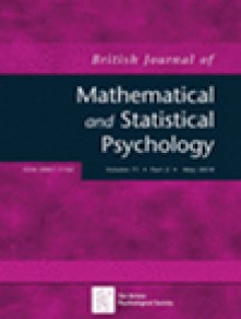 British Journal Of Mathematical & Statistical Psychology期刊