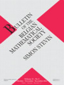 Bulletin Of The Belgian Mathematical Society-simon Stevin期刊