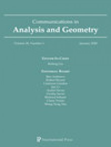 Communications In Analysis And Geometry期刊