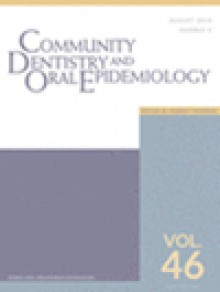 Community Dentistry And Oral Epidemiology期刊