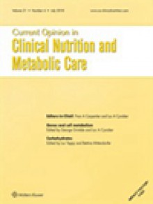 Current Opinion In Clinical Nutrition And Metabolic Care期刊