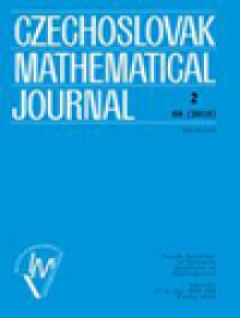 Czechoslovak Mathematical Journal期刊