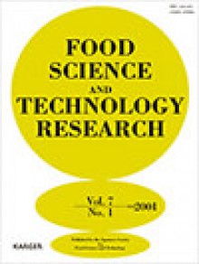 Food Science And Technology Research期刊