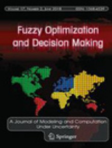 Fuzzy Optimization And Decision Making期刊