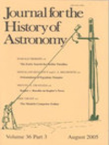 Journal For The History Of Astronomy期刊