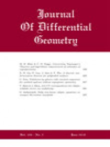 Journal Of Differential Geometry期刊