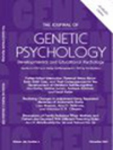 Journal Of Genetic Psychology期刊