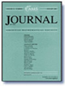 Journal Of The American Mathematical Society期刊