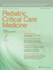 Pediatric Critical Care Medicine期刊