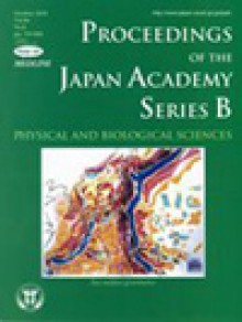 Proceedings Of The Japan Academy Series B-physical And Biological Sciences期刊