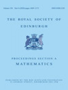 Proceedings Of The Royal Society Of Edinburgh Section A-mathematics期刊