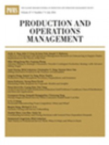 Production And Operations Management期刊