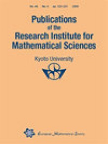 Publications Of The Research Institute For Mathematical Sciences期刊