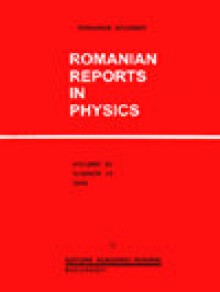 Romanian Reports In Physics期刊