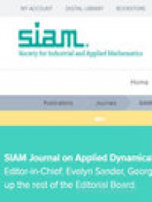 Siam Journal On Applied Dynamical Systems期刊