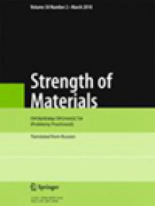 Strength Of Materials期刊