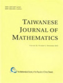 Taiwanese Journal Of Mathematics期刊