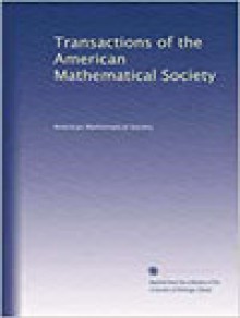 Transactions Of The American Mathematical Society期刊