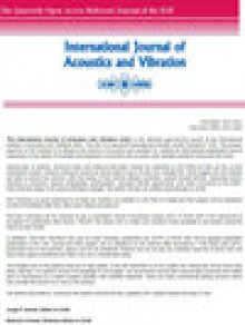 International Journal Of Acoustics And Vibration期刊