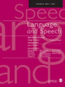 Language And Speech期刊