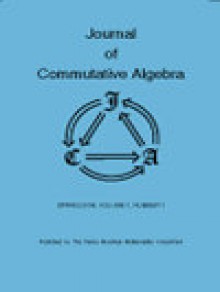 Journal Of Commutative Algebra期刊