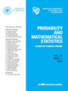 Probability And Mathematical Statistics-poland期刊