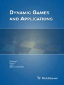 Dynamic Games And Applications期刊