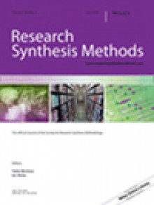 Research Synthesis Methods期刊