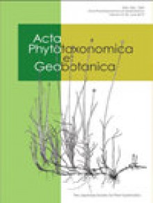 Acta Phytotaxonomica Et Geobotanica期刊