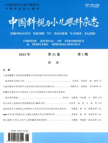 中国斜视与小儿眼科期刊