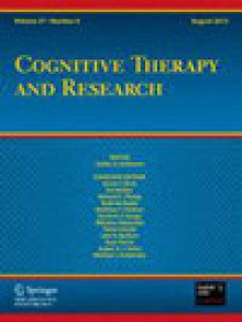 Cognitive Therapy And Research期刊