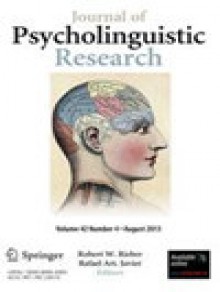 Journal Of Psycholinguistic Research期刊